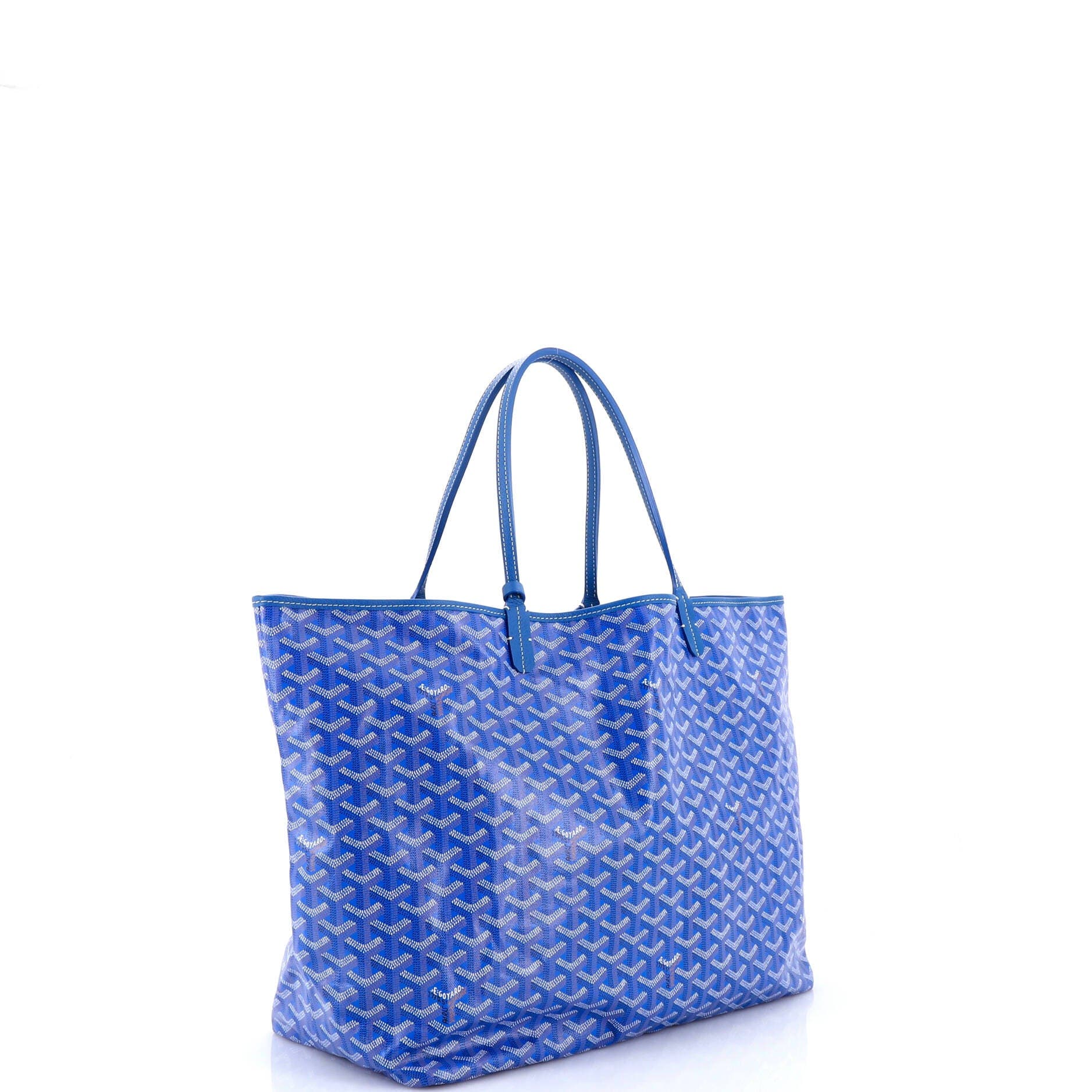 Pre-Owned Goyard Saint Louis Tote Coated Canvas GM, Alternate, color, Blue