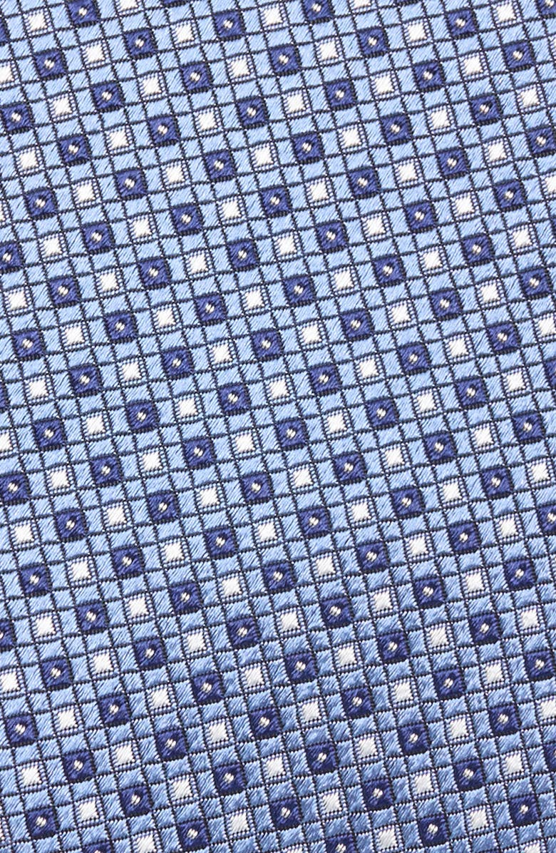 ZEGNA TIES Geometric Silk Tie, Alternate, color, Md Blu Fan