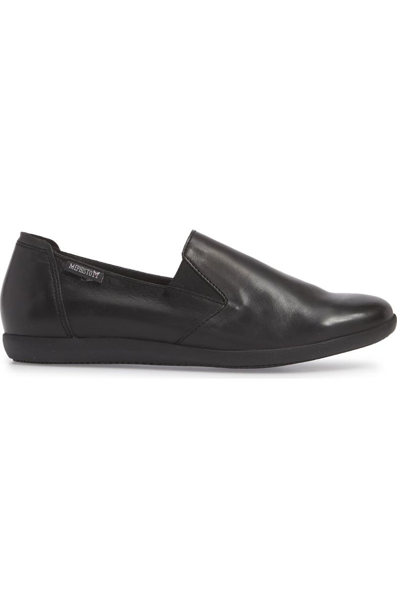 Mephisto Korie Flat, Alternate, color, Black Leather