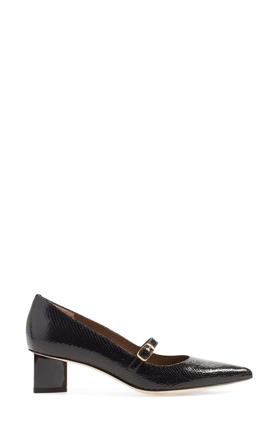 'Georgia' Pump, Alternate, color, BLACK