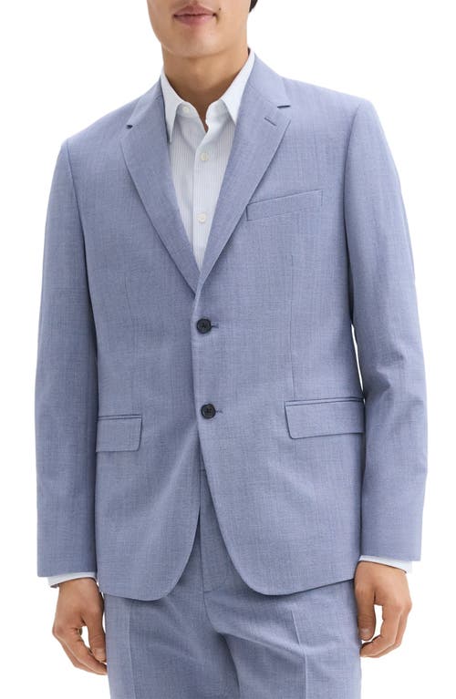 Theory Chambers Melange Solid Slim Fit Suit Jacket In Light Indigo