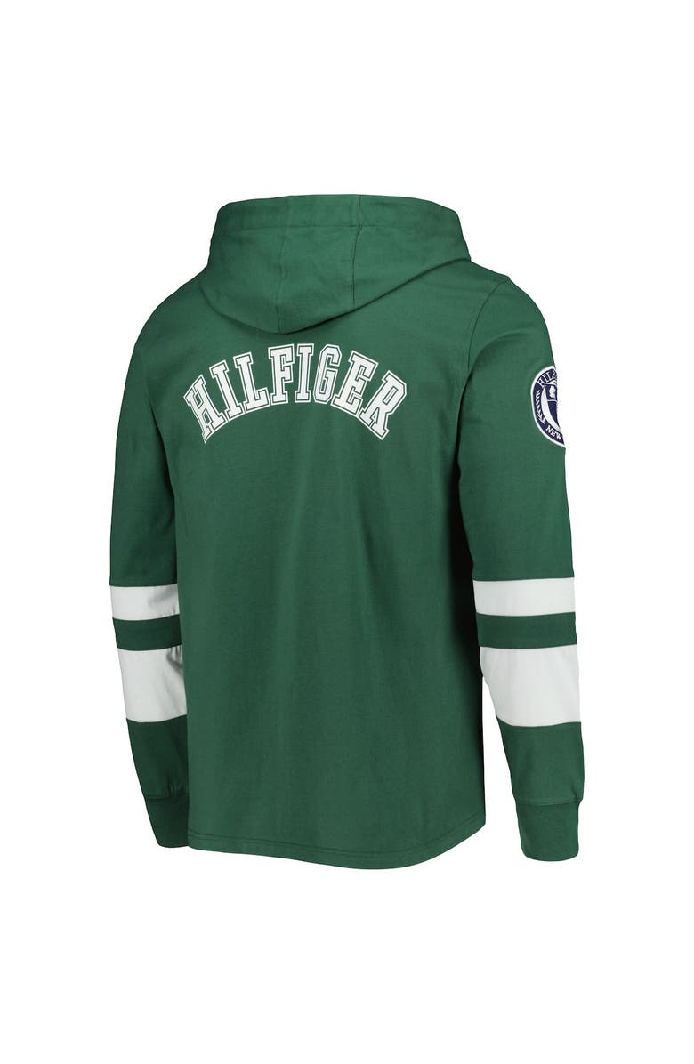 Tommy Hilfiger Men's Tommy Hilfiger Green/White Green Bay Packers Alex Long Sleeve Hoodie T-Shirt, Alternate, color, Green