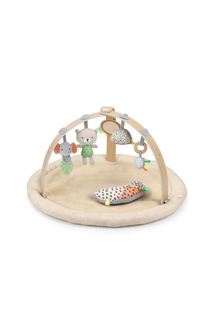 Every Season Plush Lambswool Baby Play Gym, Main, color, ALMOND