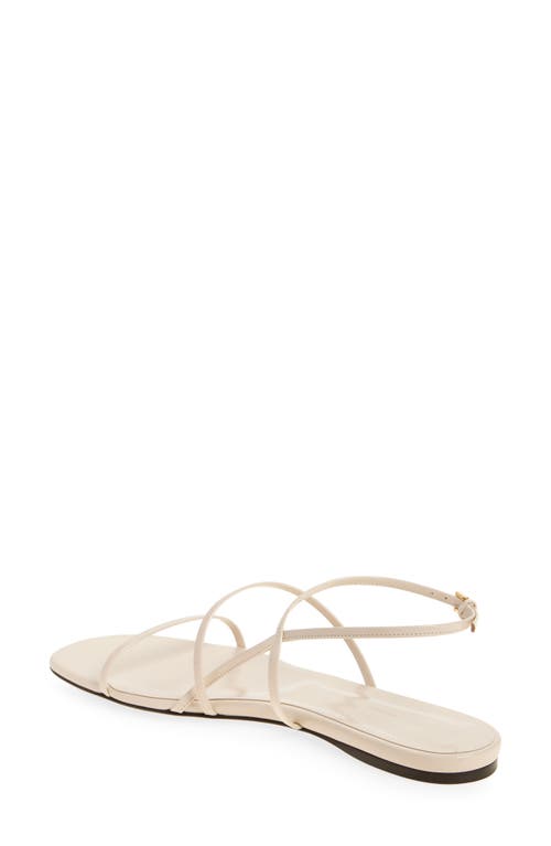 Khaite Loop Flat Sandal In Cream