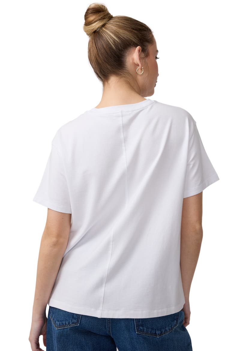 The Essential Maternity Tee, Alternate, color, White