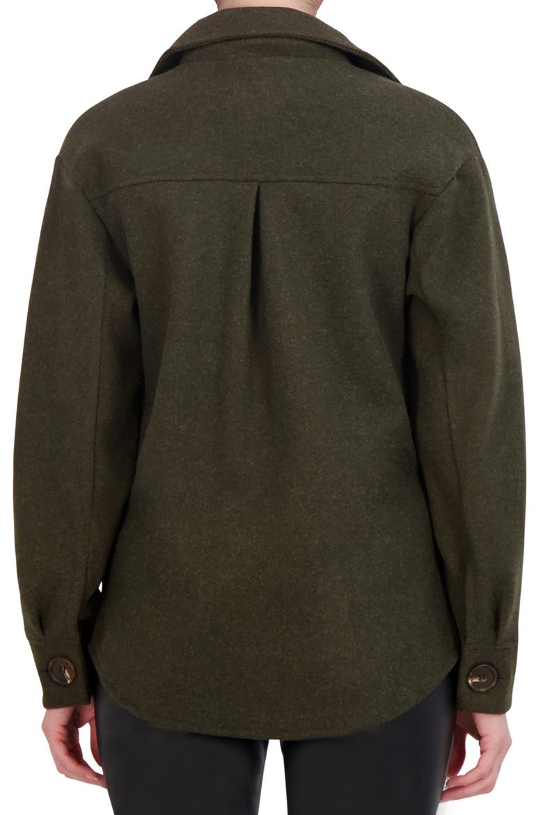 Faux Wool Shacket, Alternate, color, MILITARY