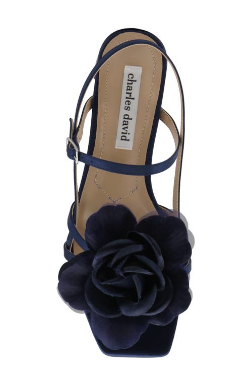 Charles David Deb Slingback Mary Jane Sandal In Navy