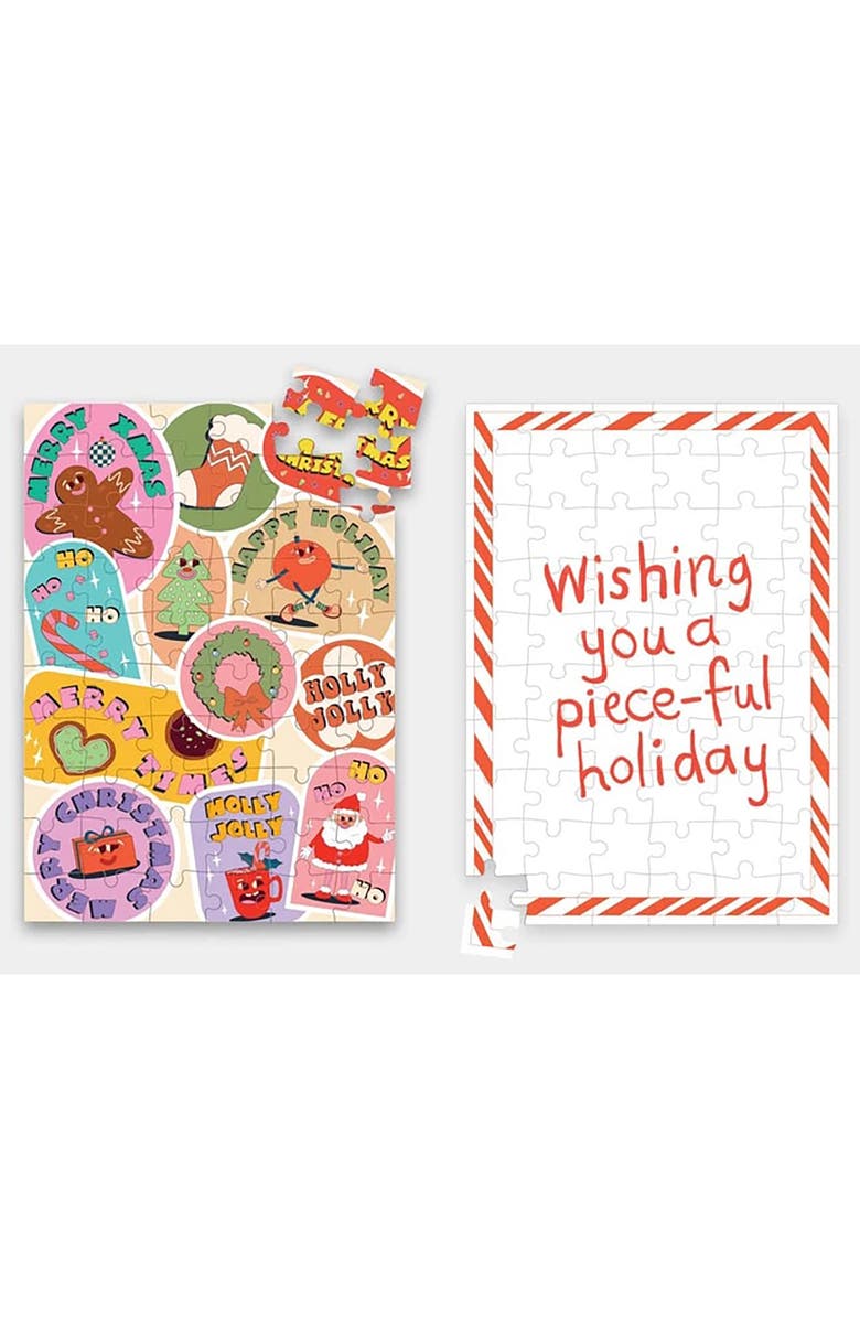 Journey of Something Happy Holiday Greeting Card Jigsaw Puzzle, 6.9 x 5 Inches, Alternate, color, Multicolored
