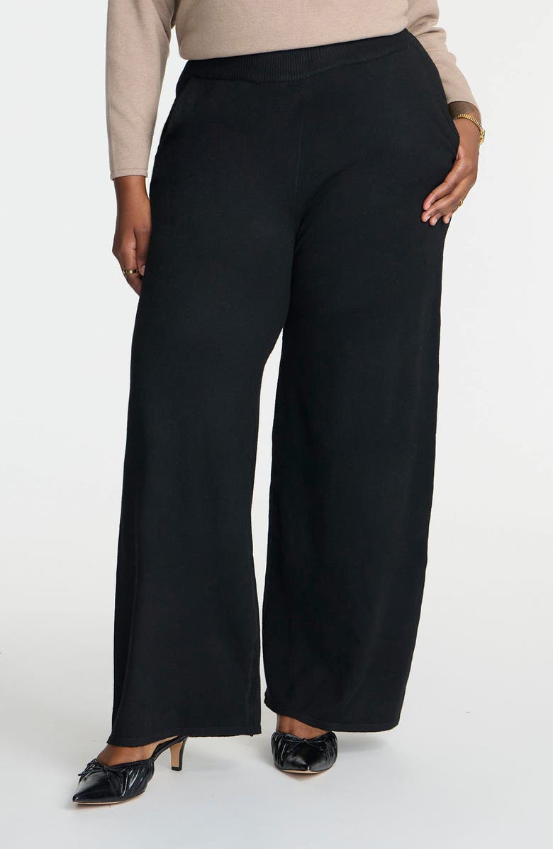 ELOQUII Wide Leg Sweater Pants, Main, color, 