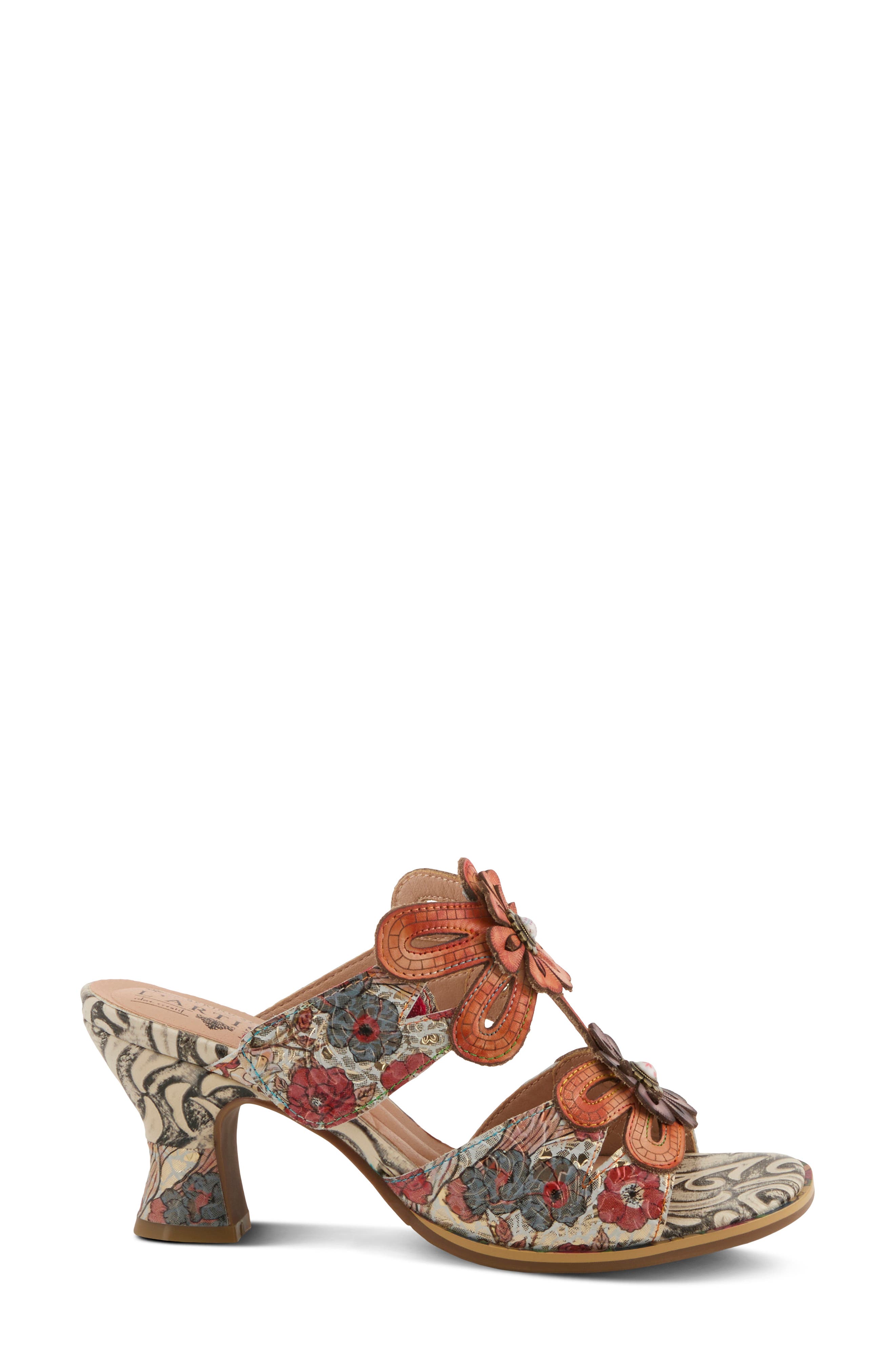 Alania Sandal, Alternate, color, ORANGE MULTI