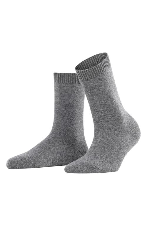 Falke Cashmere & Wool-blend Cozy Socks In Light Grey