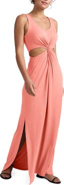 Beyond Yoga Around The World Cutout Detail Maxi Dress