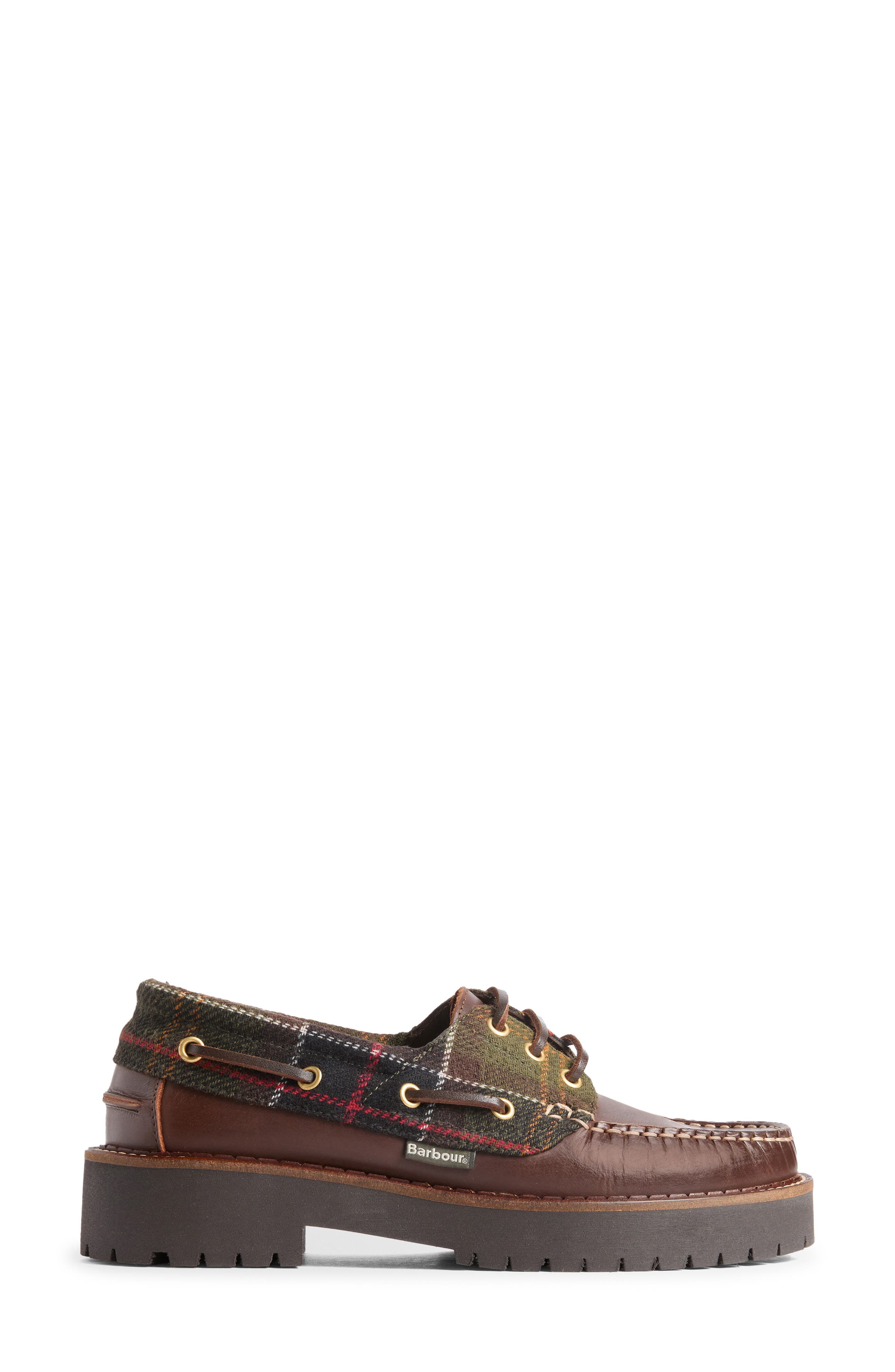 Darras Boat Shoe, Alternate, color, BROWN/ CLASSIC TARTAN