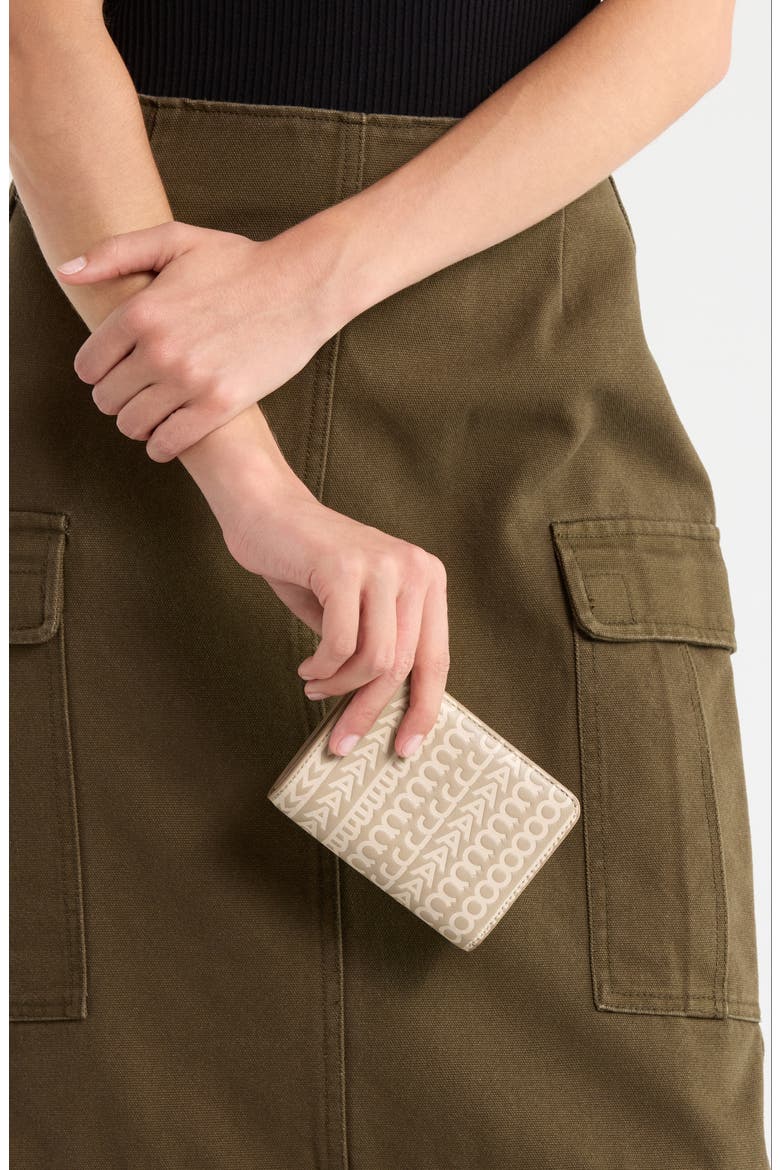 The Mini Compact French Wallet, Alternate, color, KHAKI