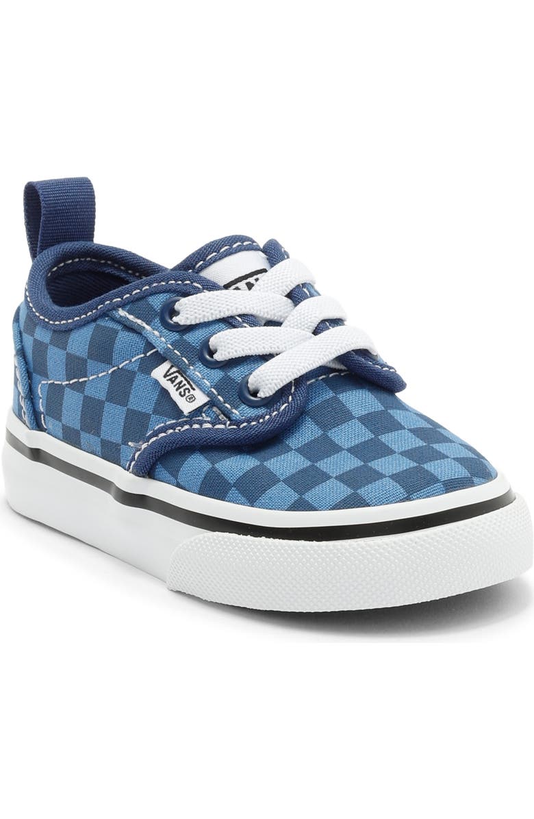 Vans Kids' Atwood Slip-On Sneaker, Main, color, Tonal Check True Blue