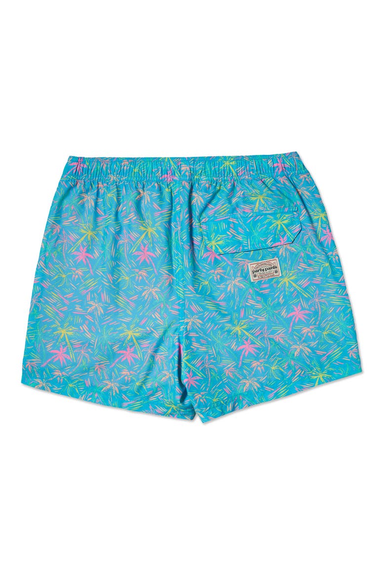 London Palms Happy Hour 5-Inch Swim Trunks, Alternate, color, CYAN