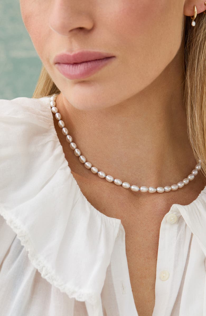 EF Collection Freshwater Pearl Knot Necklace, Alternate, color, 