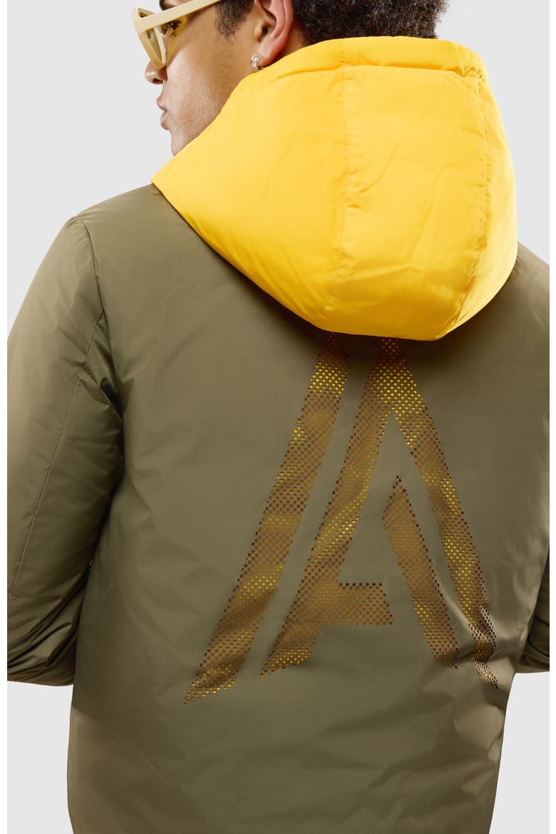 Échiroles Reversible Insulated Windbreaker, Alternate, color, Dark Olive