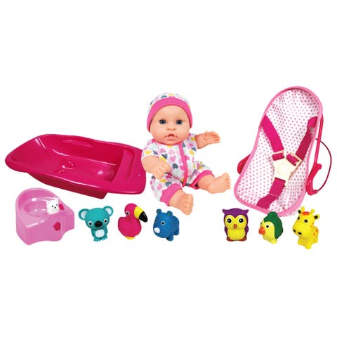 8 Inch Baby Doll Bath Time Playset, Ages 2+