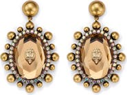 Kurt Geiger London Eagle Head Crystal Drop Earrings
