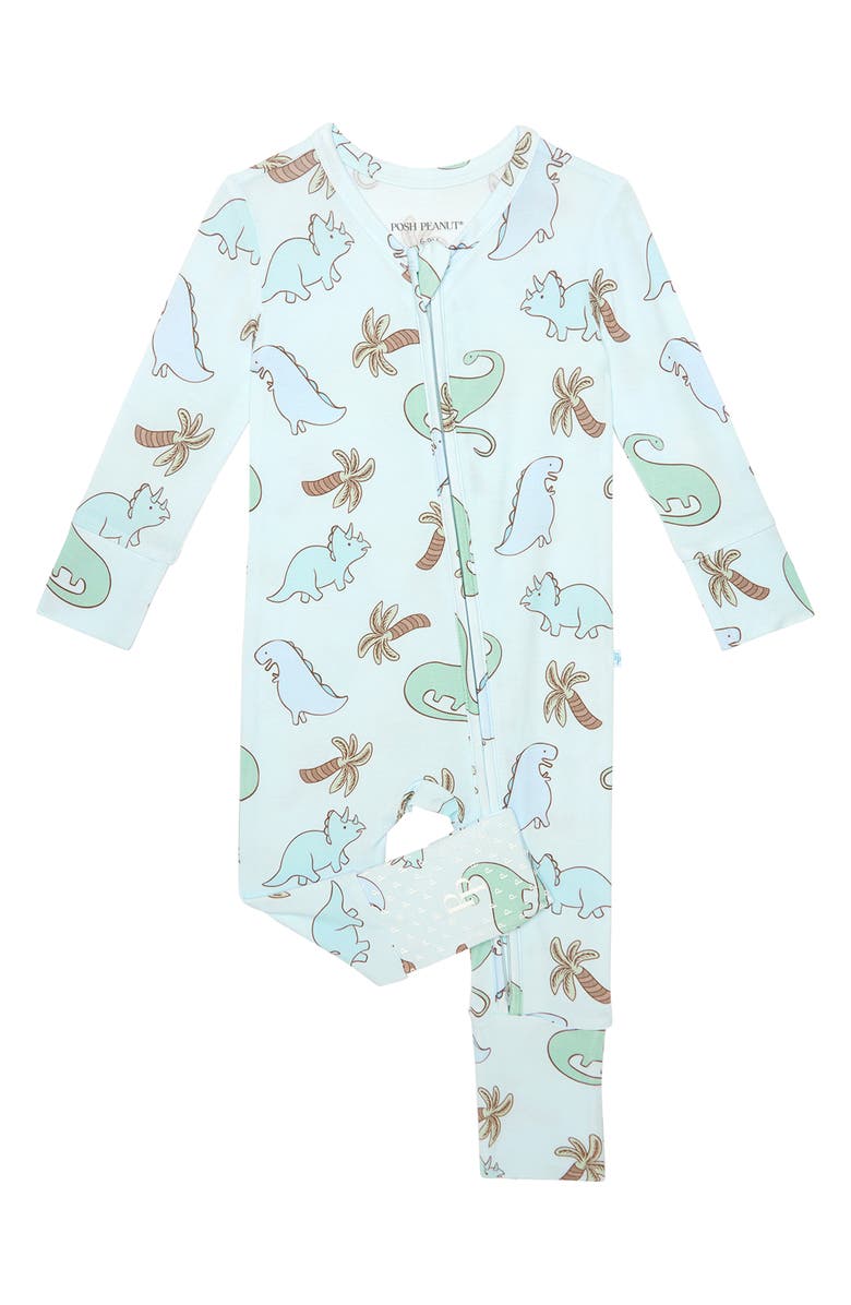 Posh Peanut Eric Convertible Zip Footie, Main, color, Blue