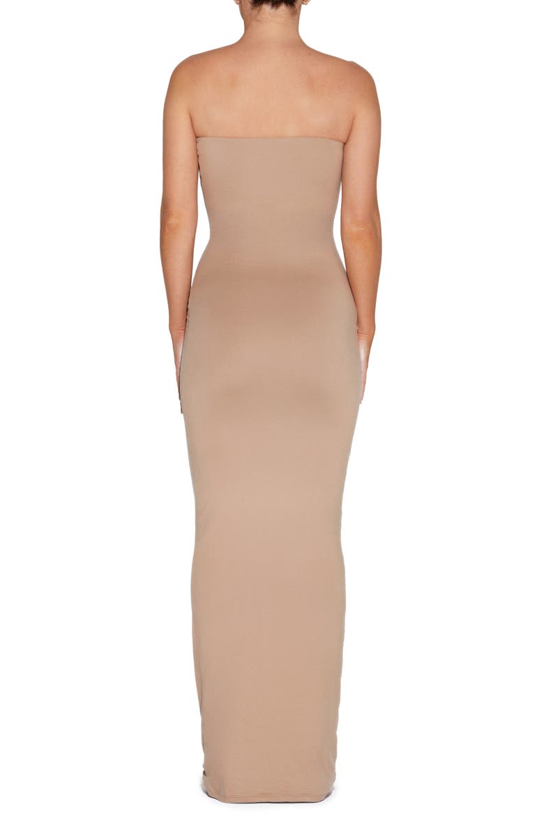 x BARE Strapless Tube Dress, Alternate, color, NUDE