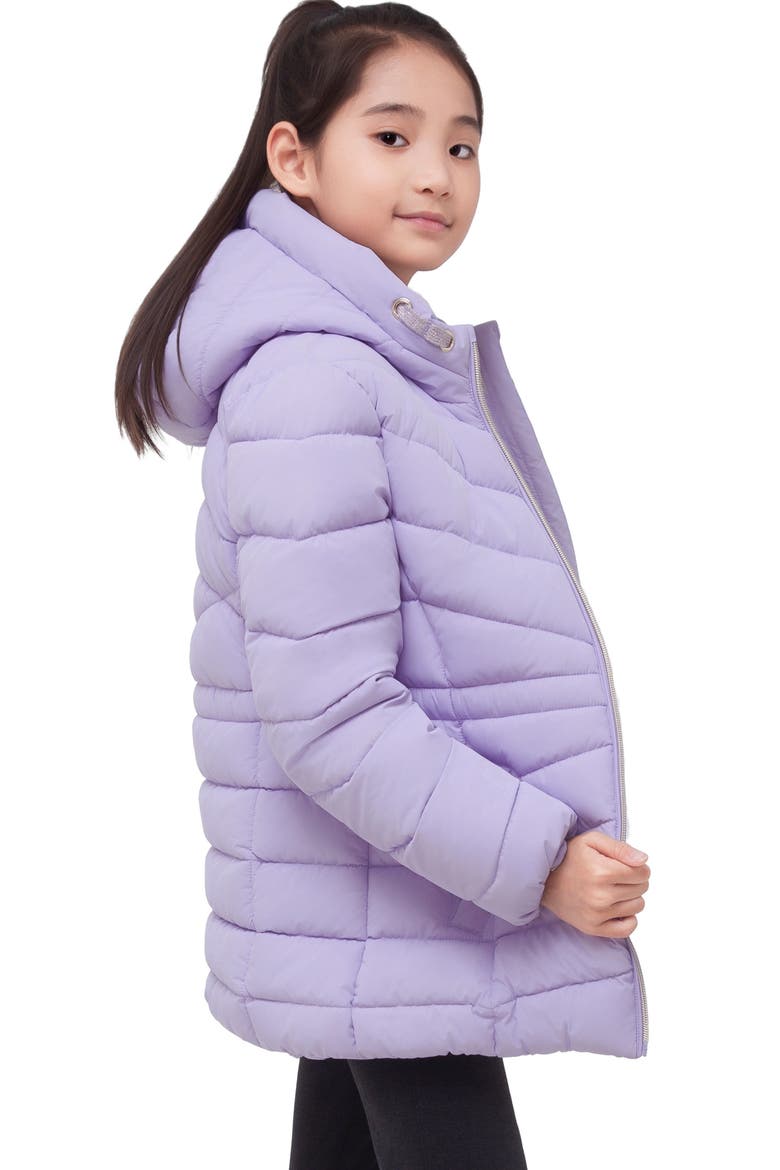 Kids' Shower Resistant Puffer Jacket, Alternate, color, Purple