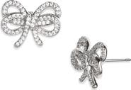 Kate Spade New York bow meets girl pavé stud earrings