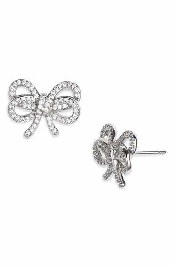 Kate Spade New York bow meets girl pavé stud earrings