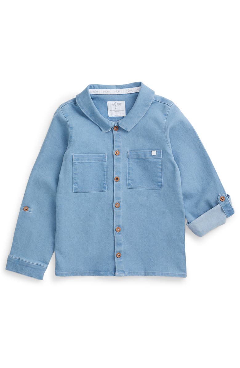 MORI Denim Shirt, Main, color, Denim Blue