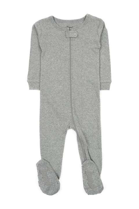 Footed Cotton Pajamas Matching Family Coordinated Solid Colors