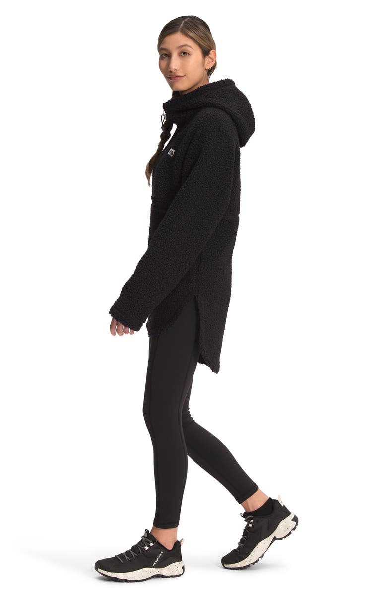 The North Face Ridge Faux Shearling Fleece Tunic Hoodie, Alternate, color, 