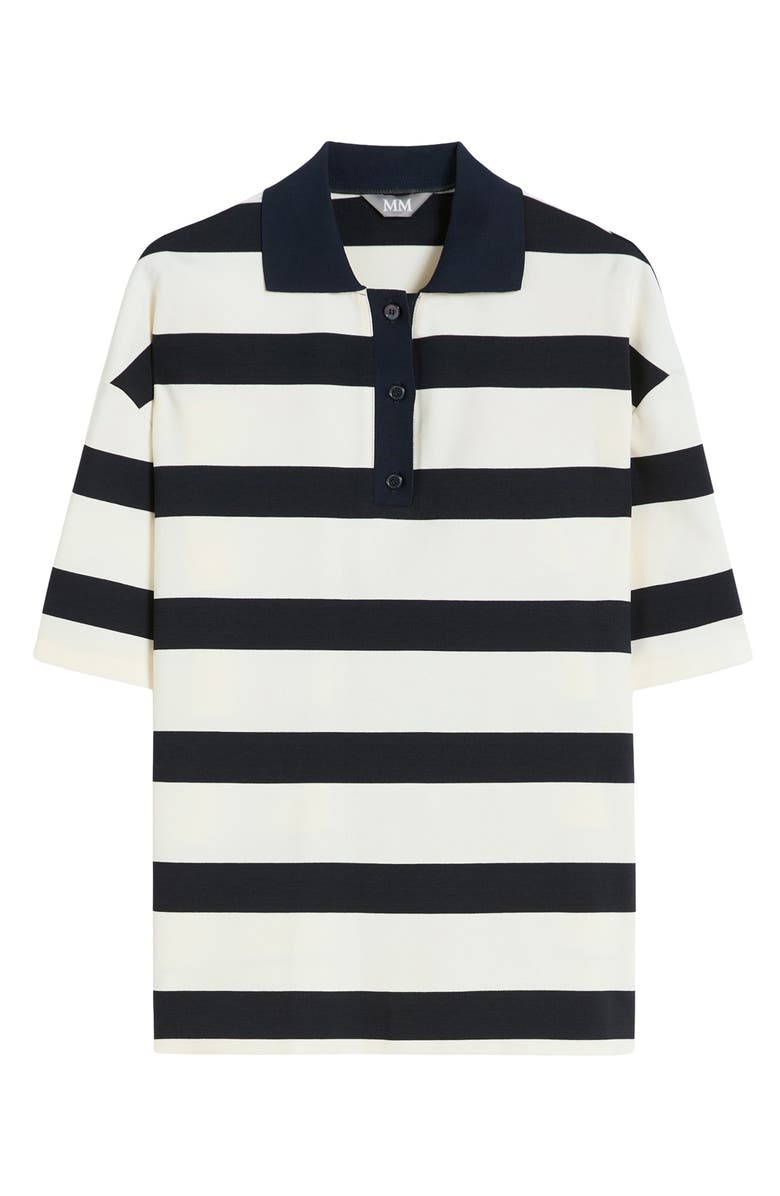 MM by Max Mara Labetaia Stripe Polo Shirt, Alternate, color, Ultramarine
