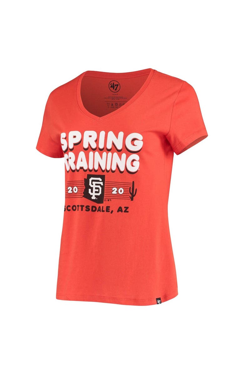 '47 Women's '47 Orange San Francisco Giants 2020 Spring Training Retro Bubble Rival V-Neck T-Shirt, Alternate, color, 
