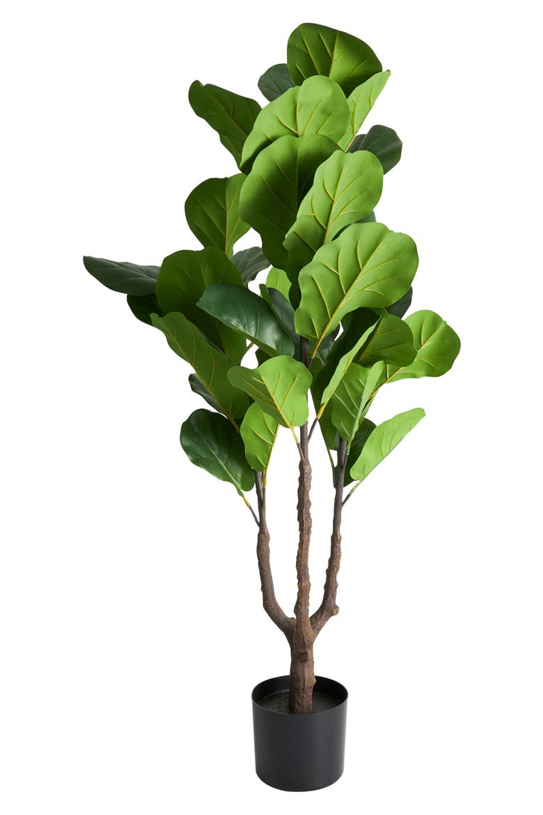 Green Faux Foliage Artificial Potted Plant, Main, color, GREEN