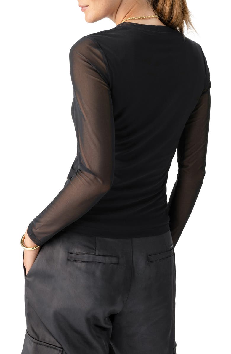 Sanctuary Perfect Mesh Long Sleeve T-Shirt, Alternate, color,