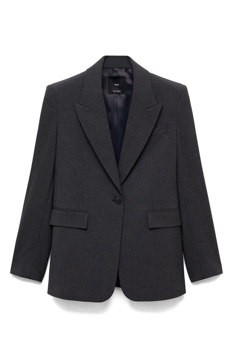 MANGO Slim Fit Micro Houndstooth Sport Coat, Alternate, color, 
