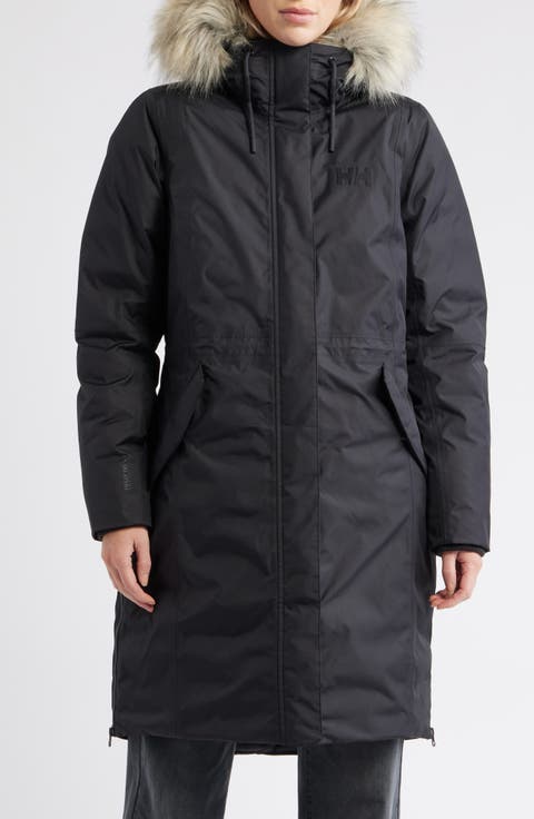 Vega Waterproof Insulated Parka with Faux Fur Trim