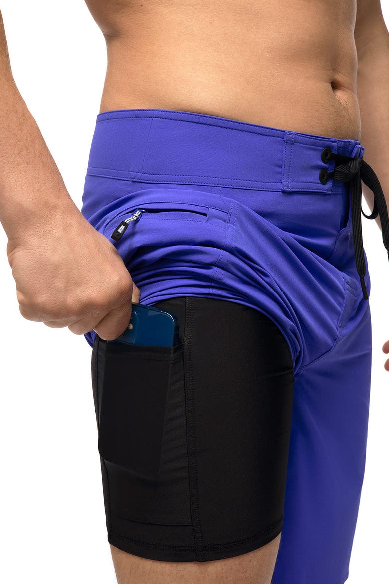 Men's Accelera San Marino Boardshort, UPF 50+ Sun Protection, Alternate, color, Baja Blue