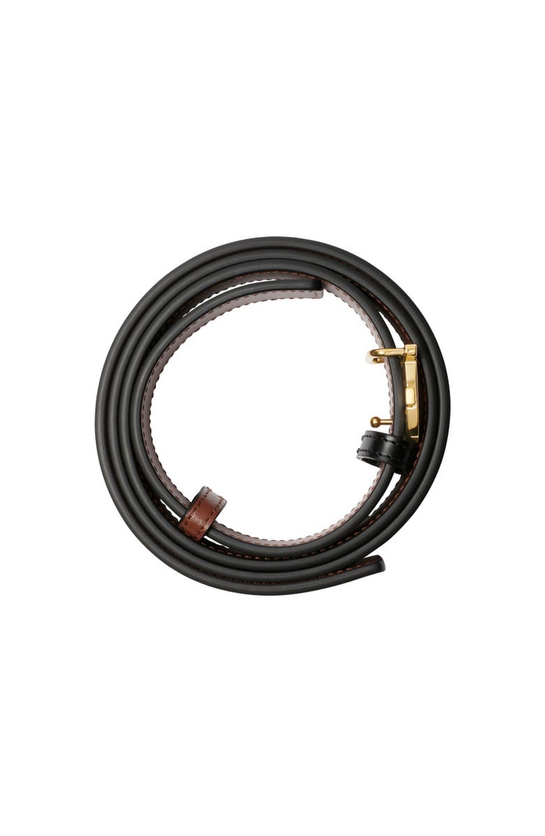 Burberry Reversible Leather TB Belt, Alternate, color, Black/Tan/Gold