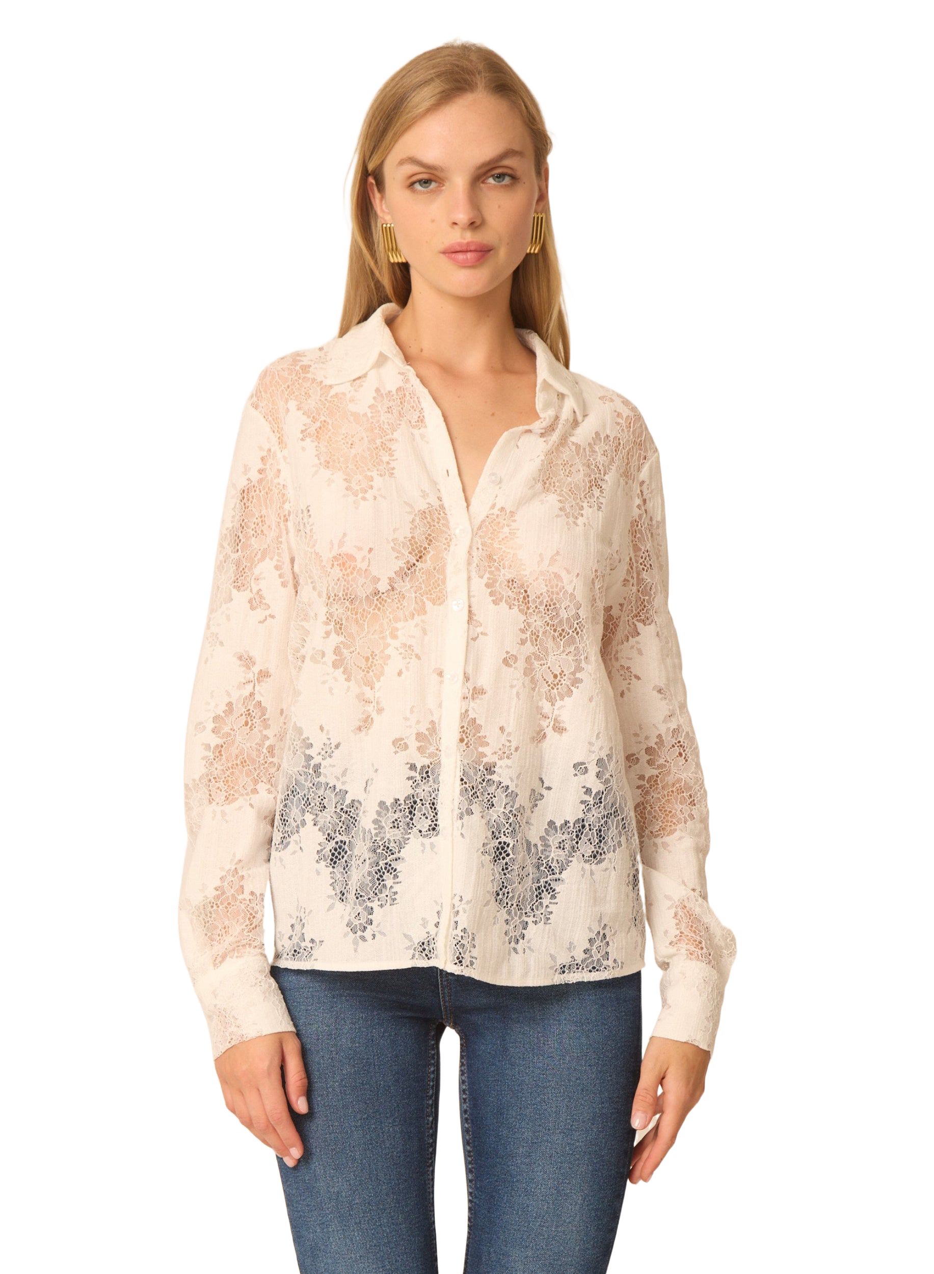 selected Cotton white lace