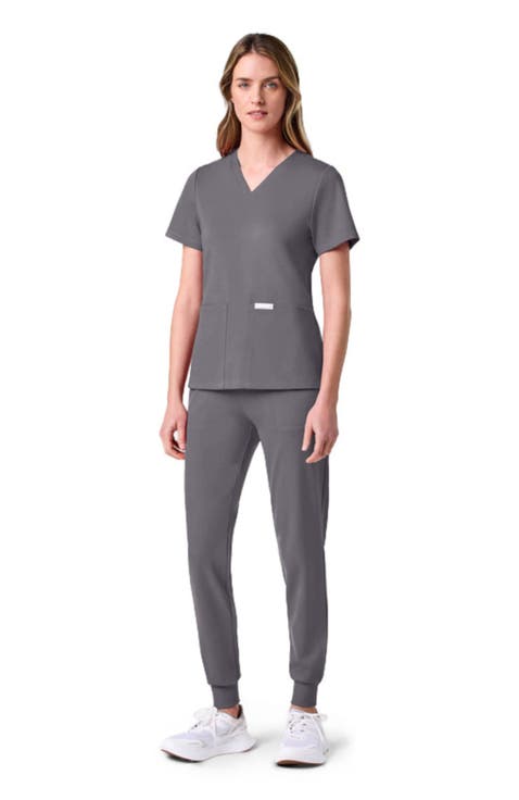 UltraSOFT Essential Comfort Women's 6-Pocket Scrub Set