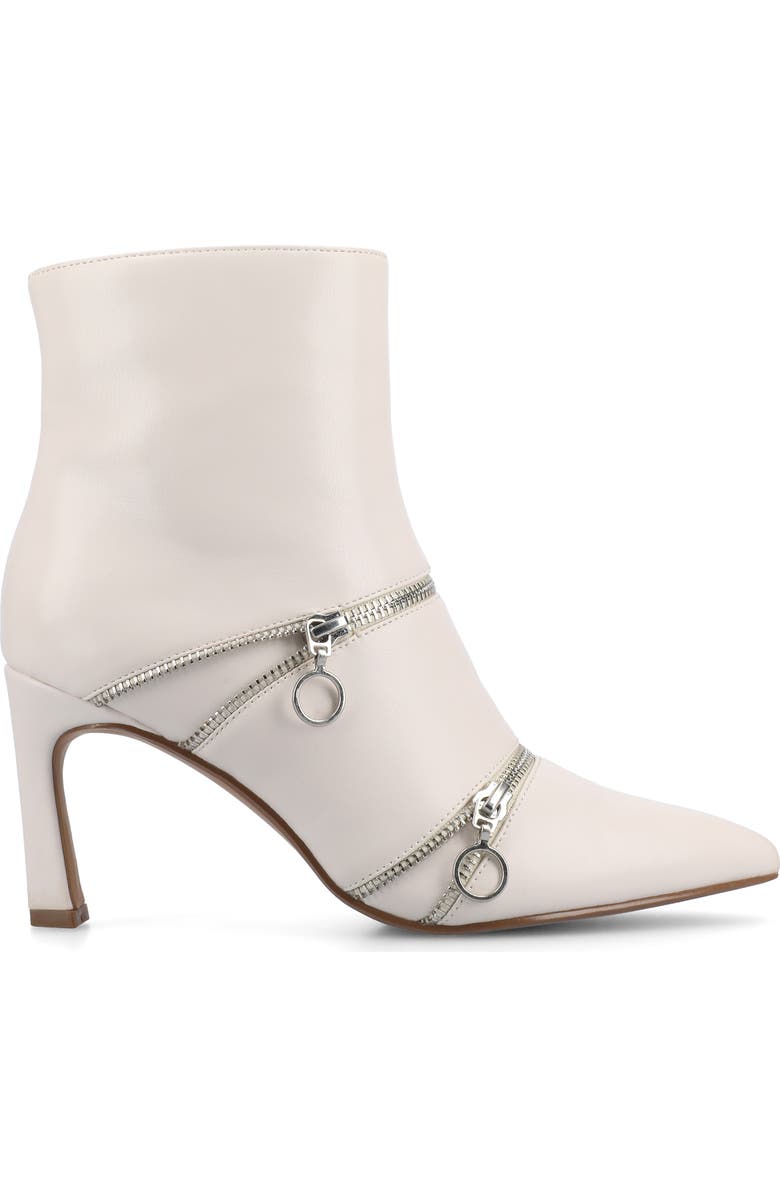 Journee Collection Catoa Zip Boot - Wide Width Available, Alternate, color, Bone