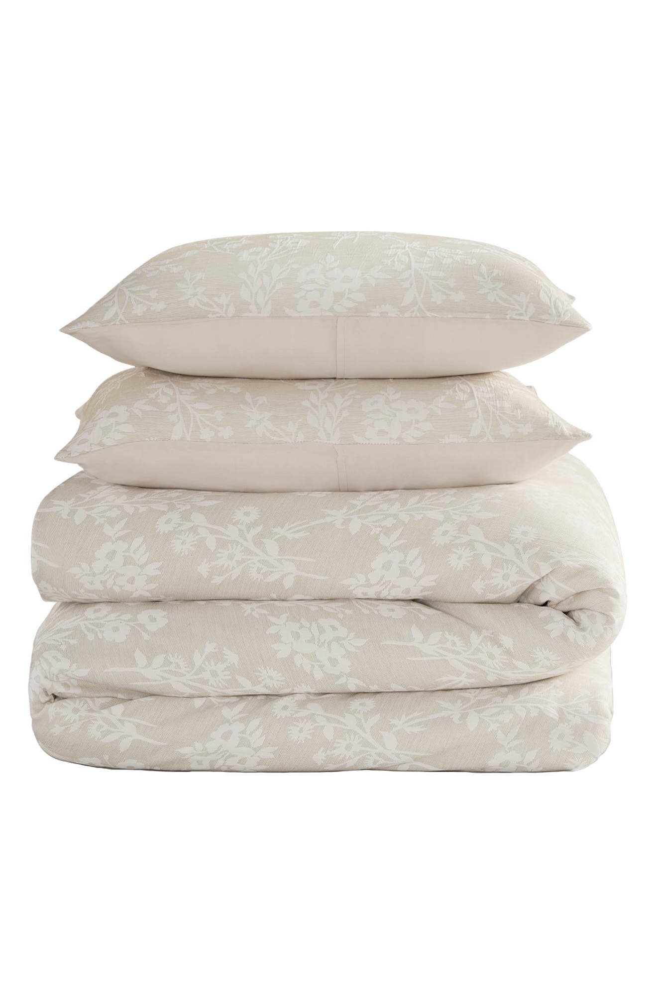 Lucky Brand Ava Floral Jacquard Duvet Set