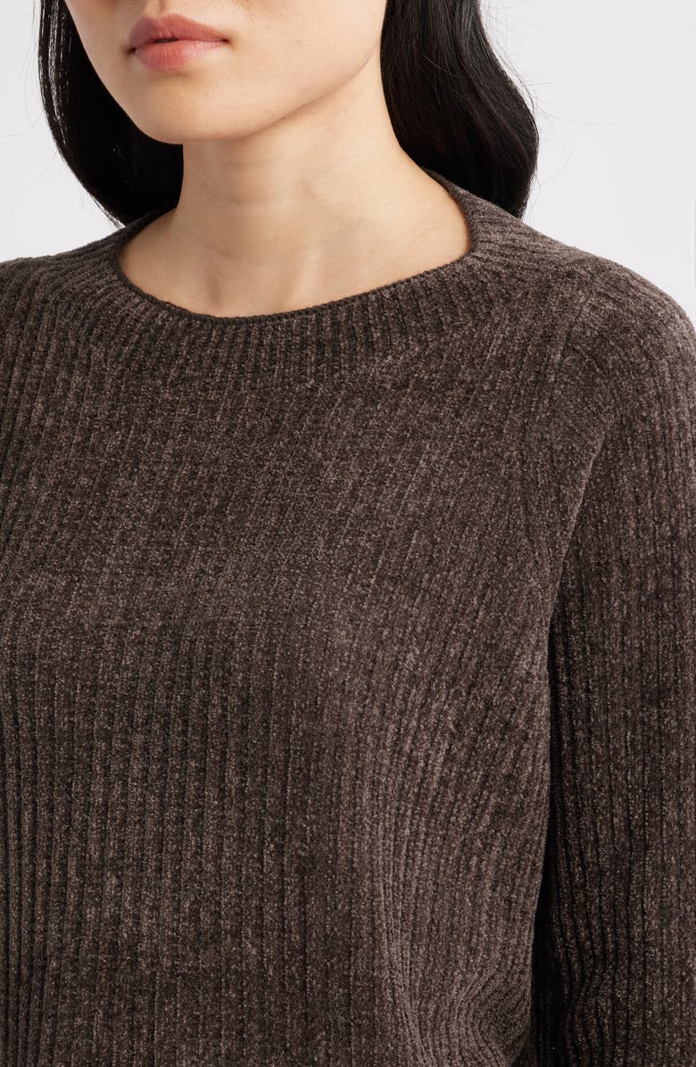 Eileen Fisher Chenille Rib Sweater, Alternate, color, Rye