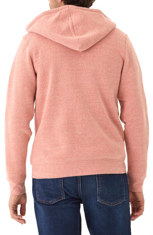 Threads 4 Thought Trim Fit Heathered Fleece Zip Hoodie In Pink