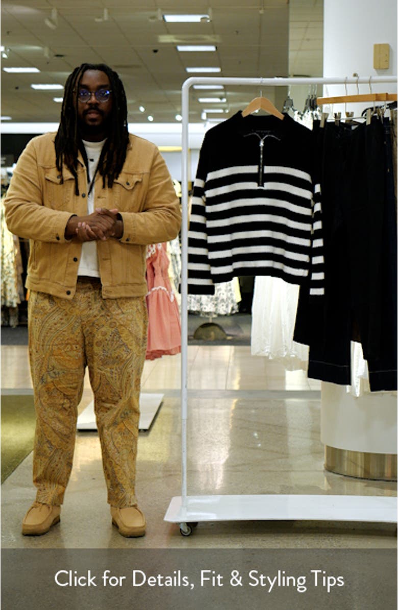 Stripe Half-Zip Sweater, sales video thumbnail