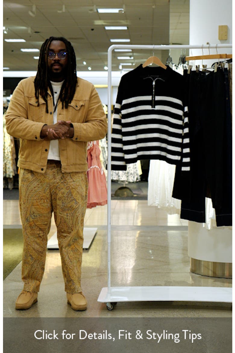 Stripe Half-Zip Sweater video