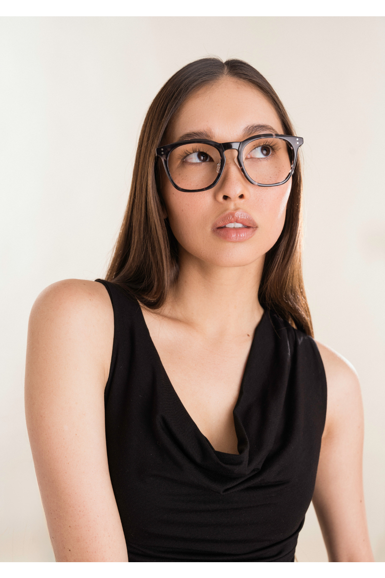 Mensa Blue Light Glasses, Alternate, color, Walnut
