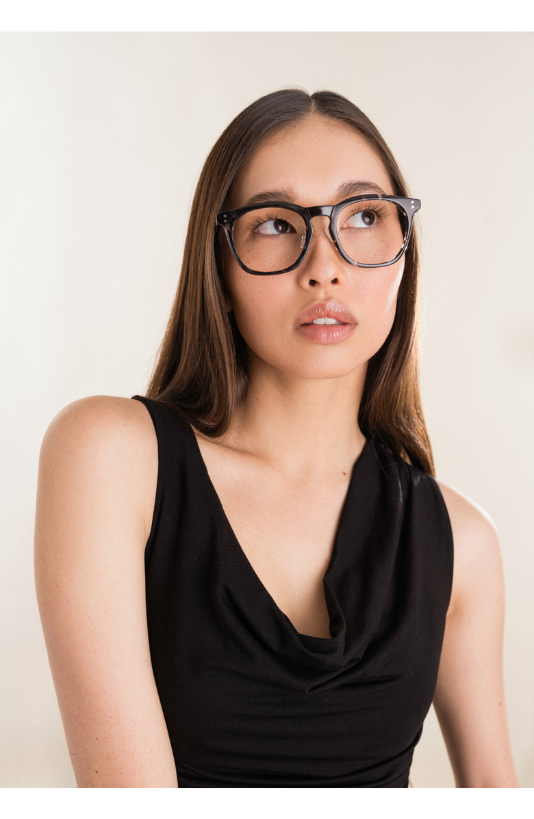 COVRY Mensa Blue Light Glasses, Alternate, color, Walnut